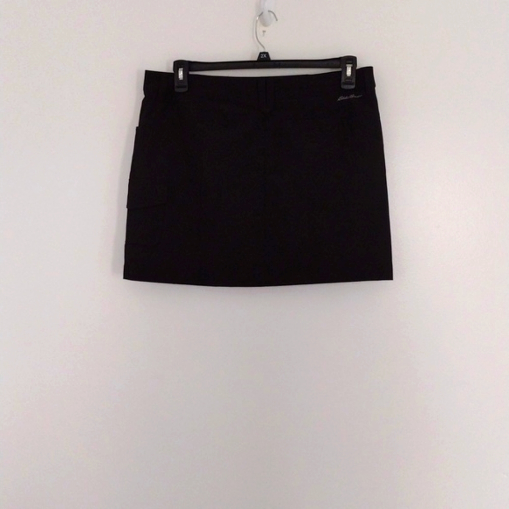 Eddie Bauer Black Cargo Skort Women's Size 12 Pockets Pre-owned Sportswear - Picture 2 of 12